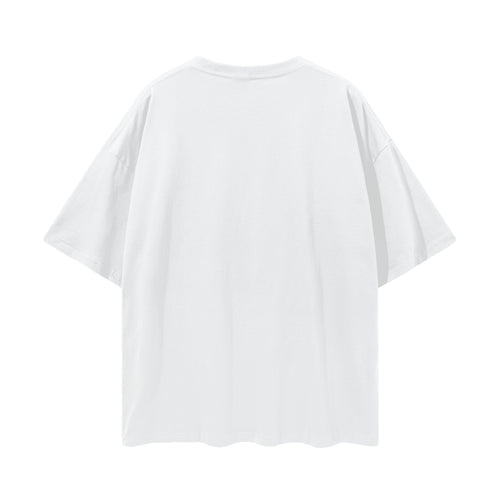 Skull FWWID Streetwear Loose Drop Shoulder T-Shirt
