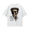 Skull FWWID Streetwear Loose Drop Shoulder T-Shirt